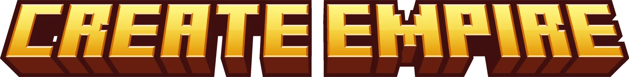 Create Empire Minecraft Server Logo featuring pixel art